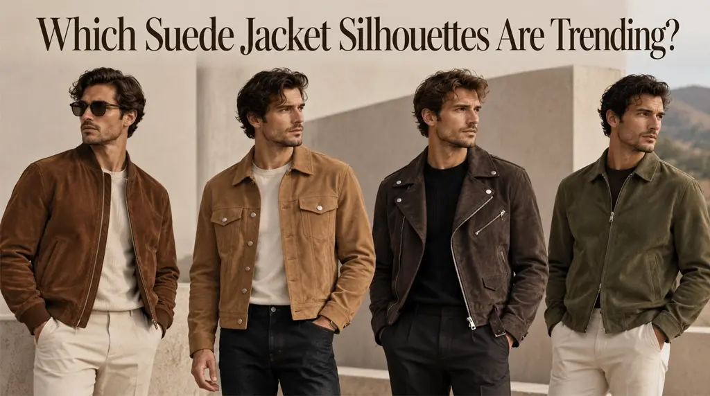 Which Suede Jacket Silhouettes Are Trending?