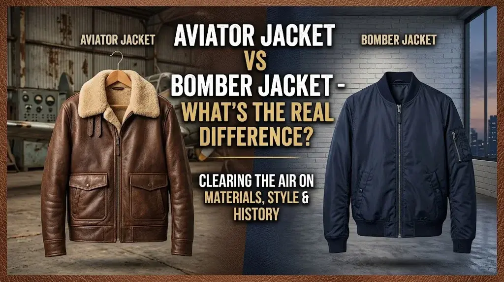 Aviator Jacket vs Bomber Jacket: What's the Real Difference?