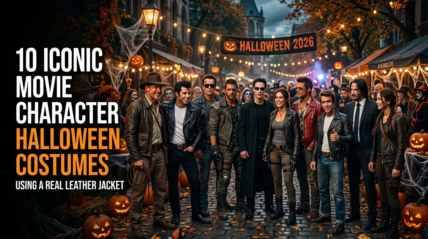 10 Iconic Movie Character Halloween Costumes Using a Real Leather Jacket 