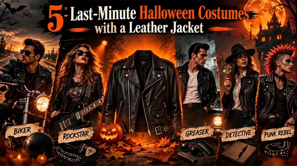 5 Last-Minute Halloween Costumes with a Leather Jacket