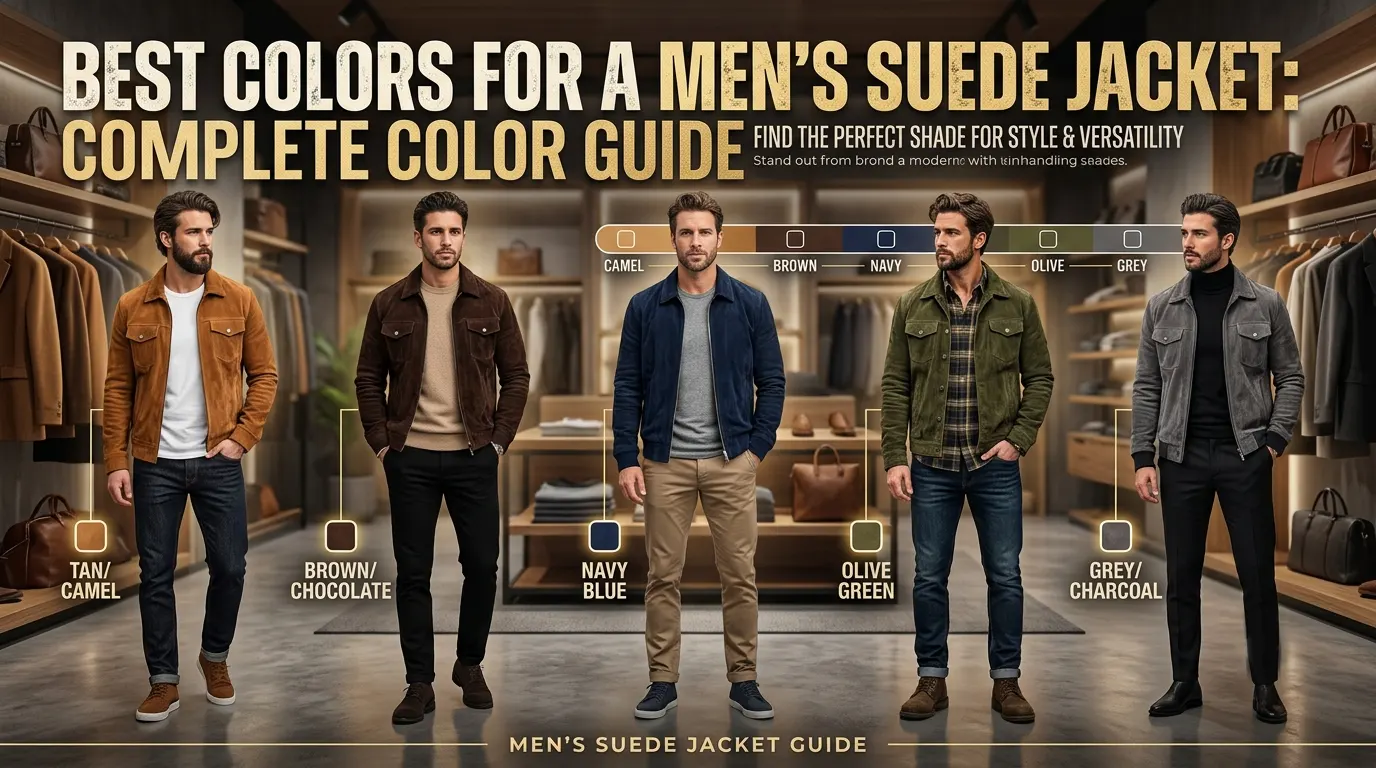 Best Colors for a Men's Suede Jacket: Complete Color Guide
