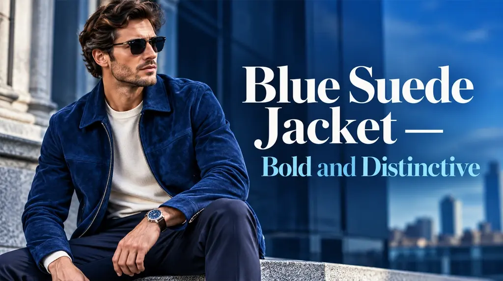 Blue Suede Jacket: Bold and Distinctive