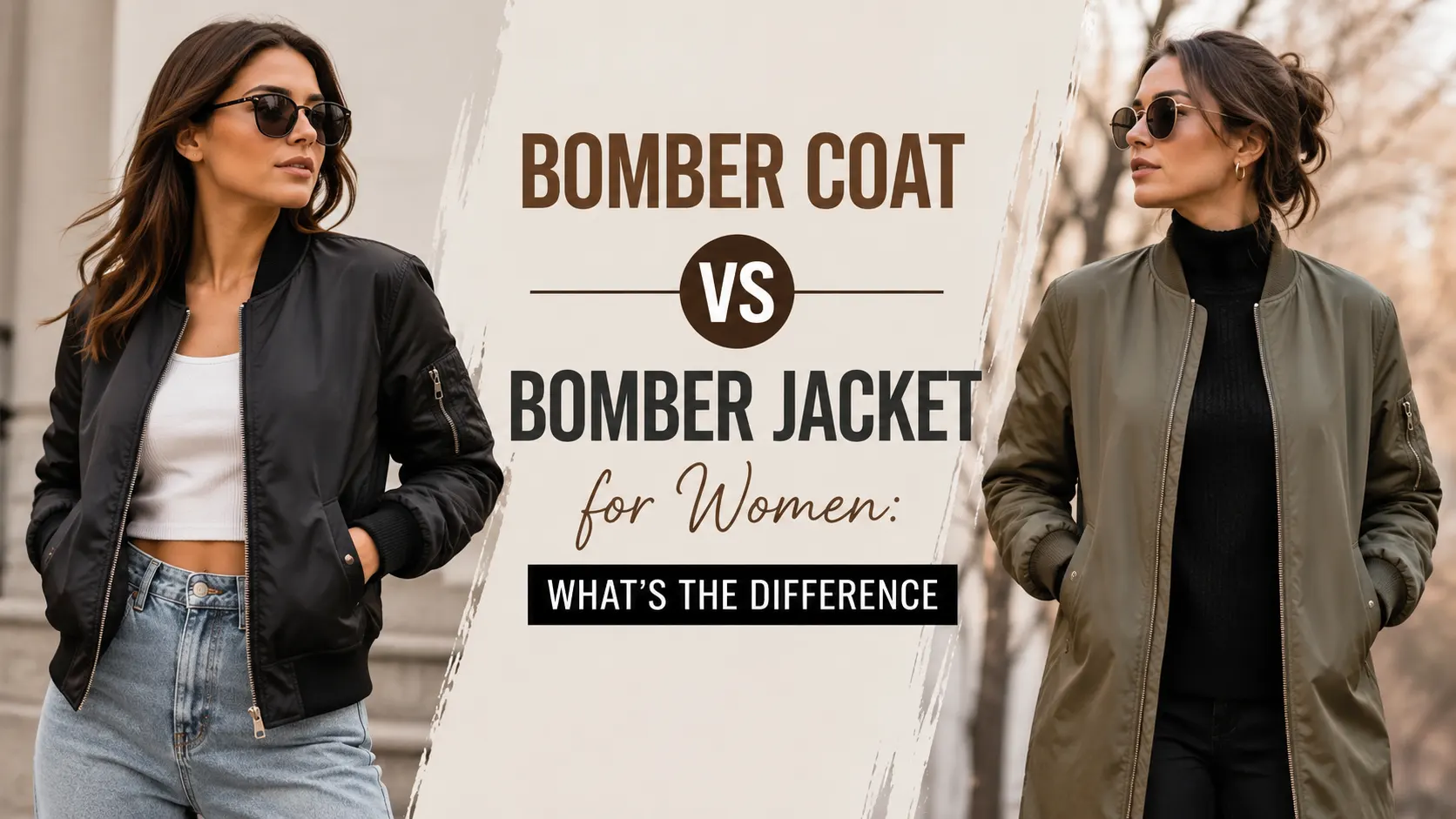 Bomber Coat vs Bomber Jacket for Women: What's the Difference 