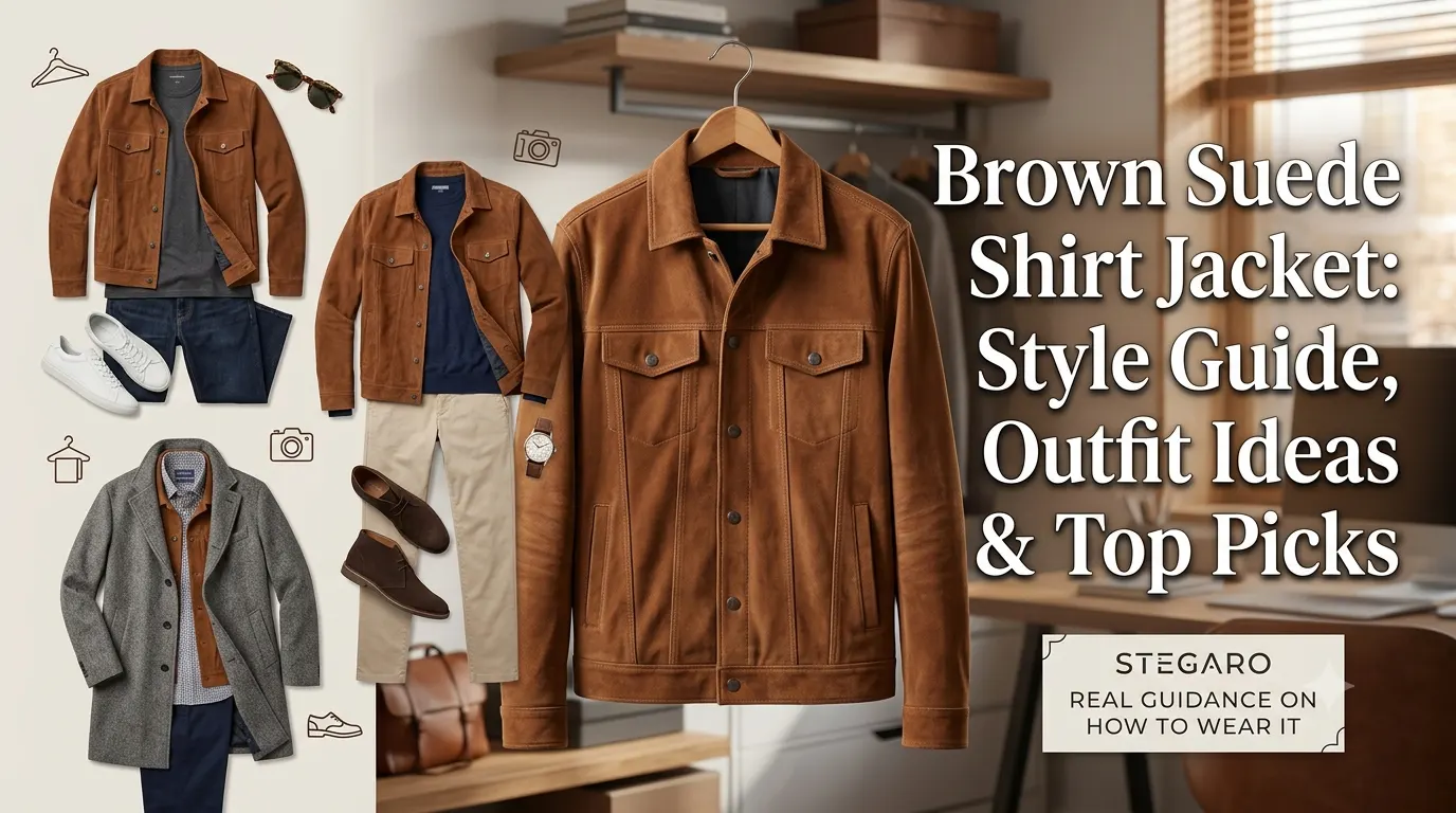 Brown Suede Shirt Jacket: Style Guide, Outfit Ideas & Top Picks
