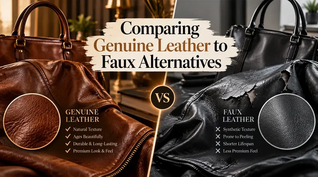 Comparing Genuine Leather to Faux Alternatives