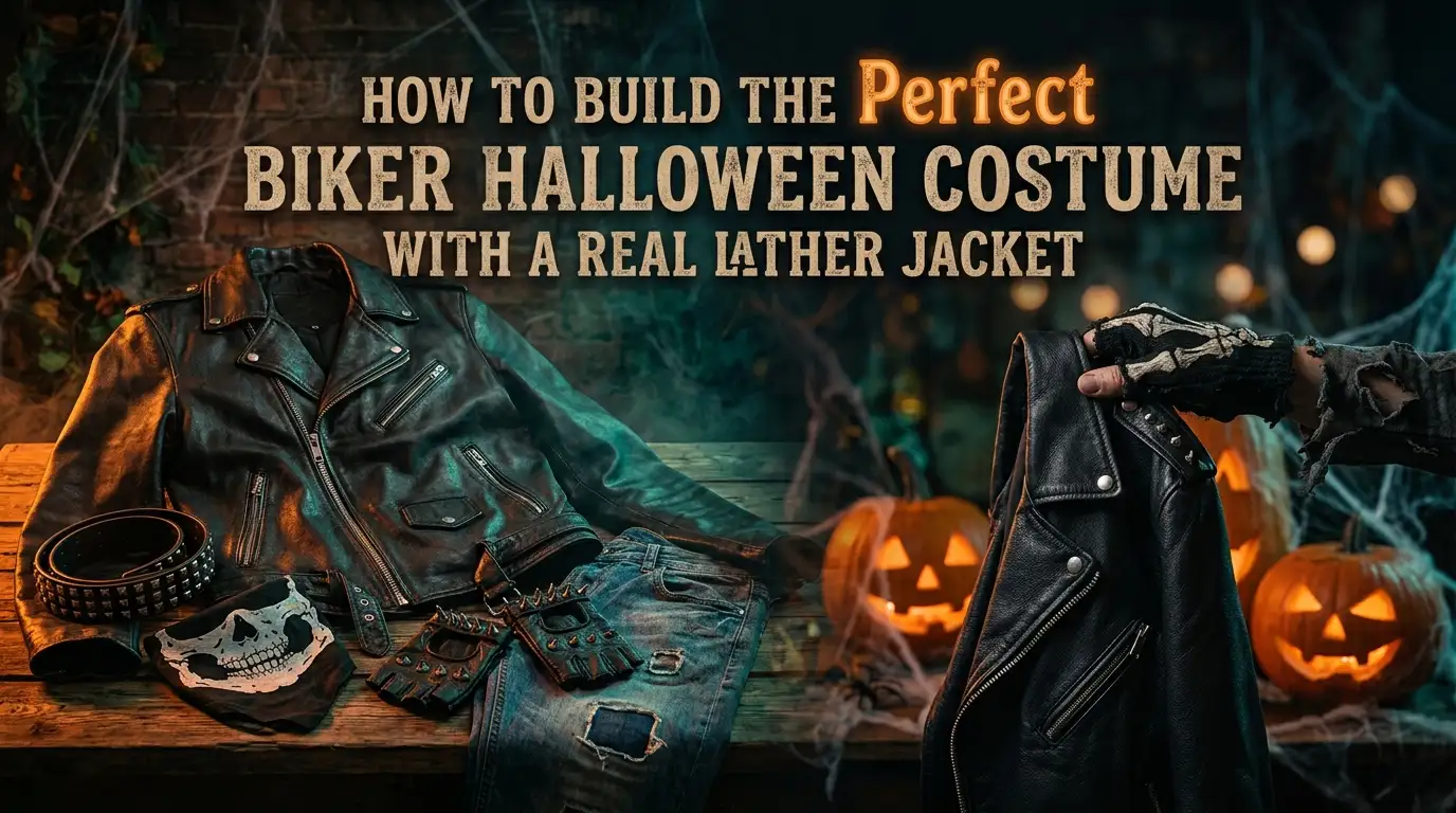 How to Build the Perfect Biker Halloween Costume with a Real Leather Jacket