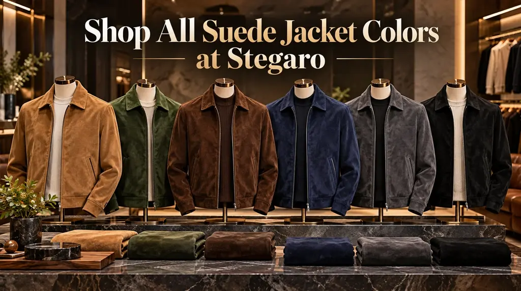 Shop All Suede Jacket Colors at Stegaro