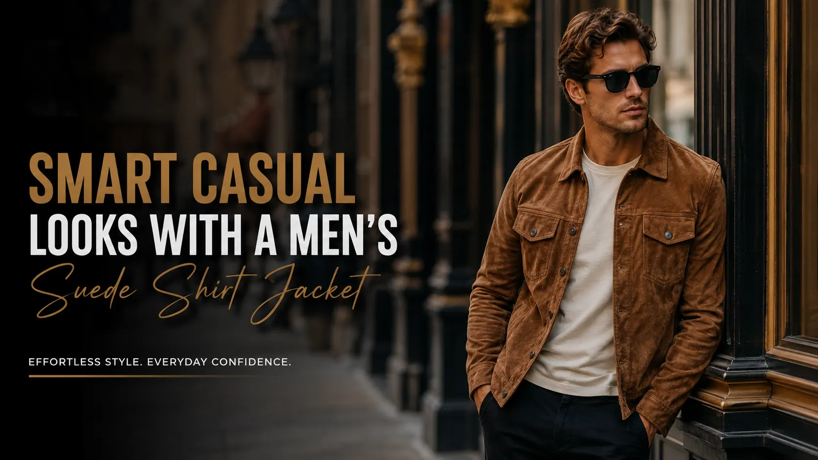 Smart Casual Looks with a Men's Suede Shirt Jacket