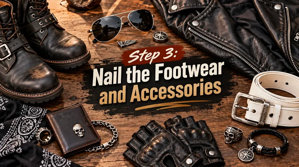 Step 3: Nail the Footwear and Accessories