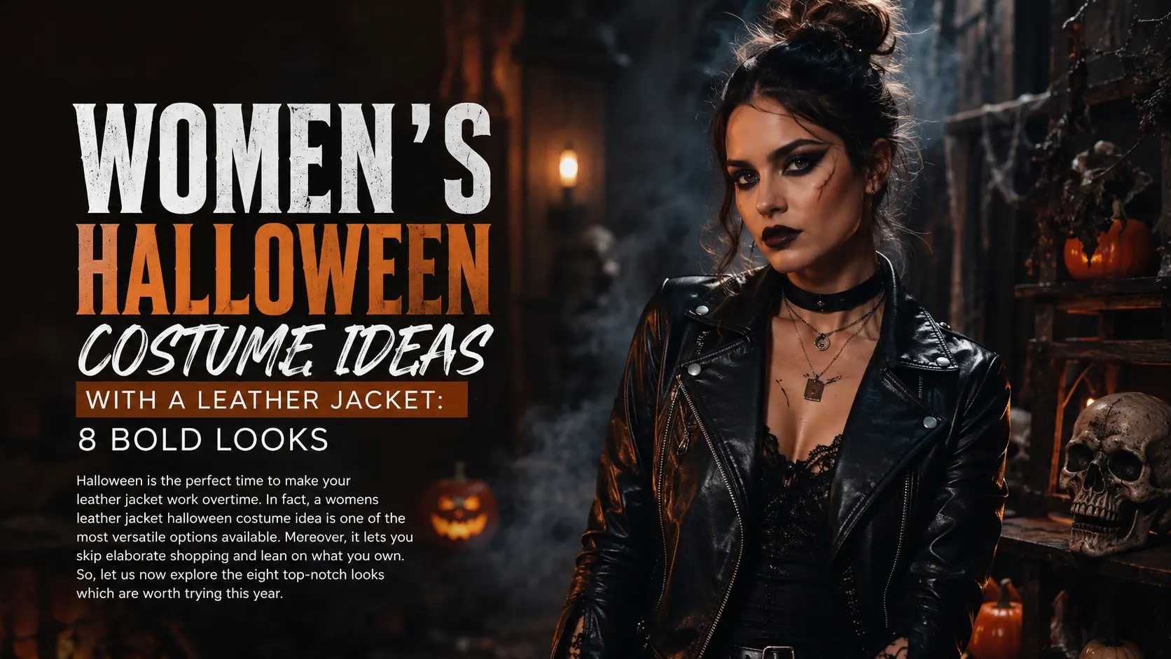 Women's Halloween Costume Ideas with a Leather Jacket: 8 Bold Looks