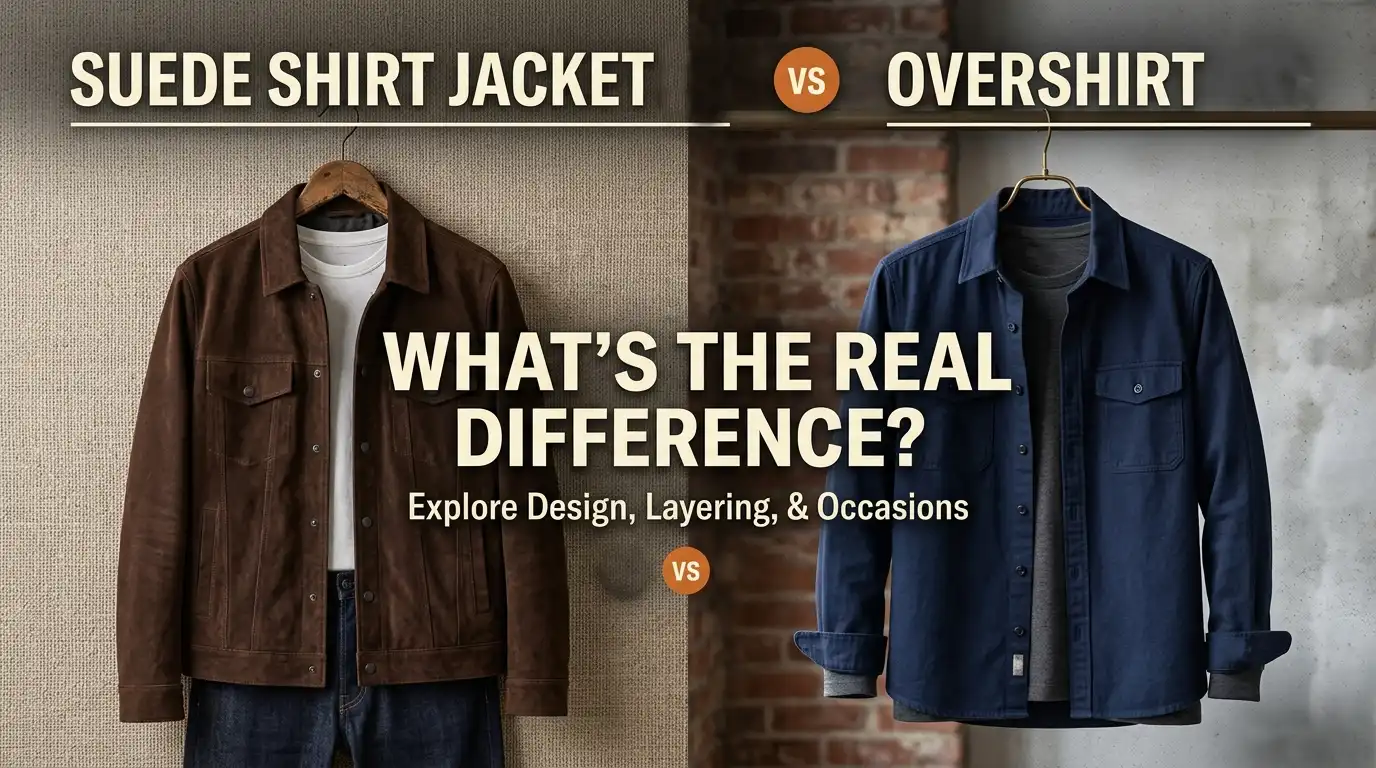 Suede Shirt Jacket vs Overshirt: What’s the Real Difference?