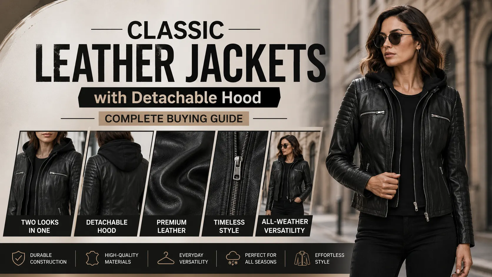 Classic Leather Jackets with Detachable Hood Complete Buying Guide