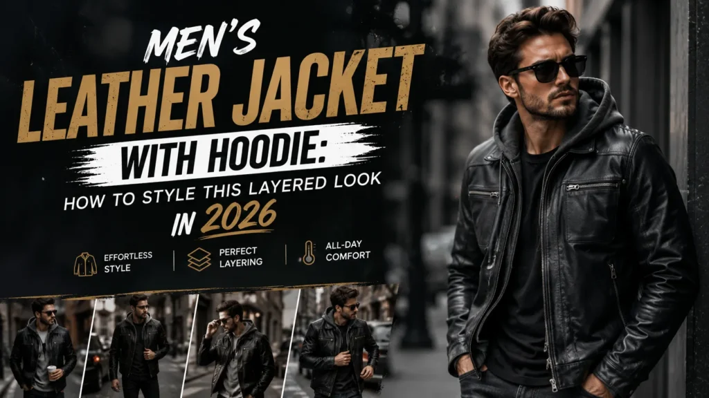 Men's Leather Jacket With Hoodie: How to Style This Layered Look in 2026