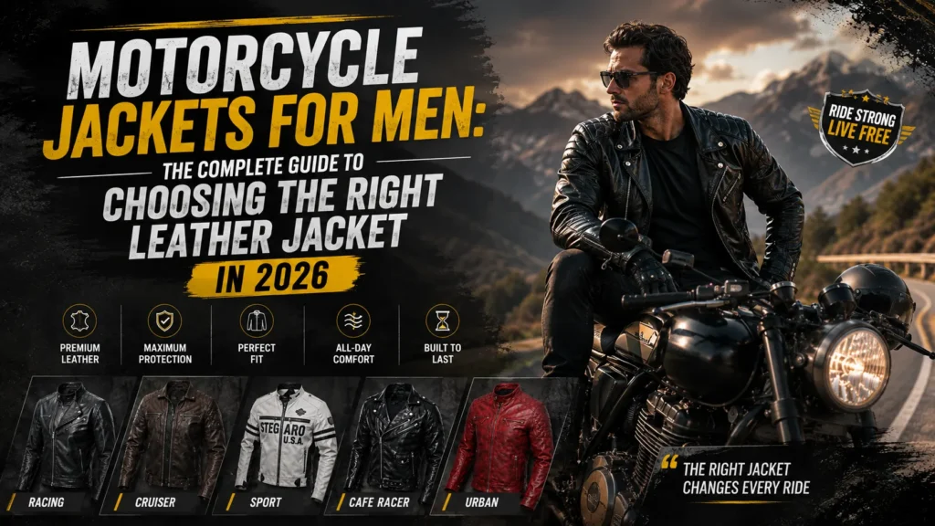 Motorcycle Jackets for Men: The Complete Guide to Choosing the Right Leather Jacket in 2026