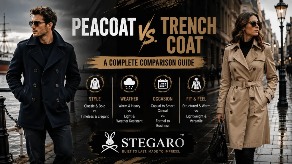 Peacoat vs. Trench Coat: A Complete Comparison Guide