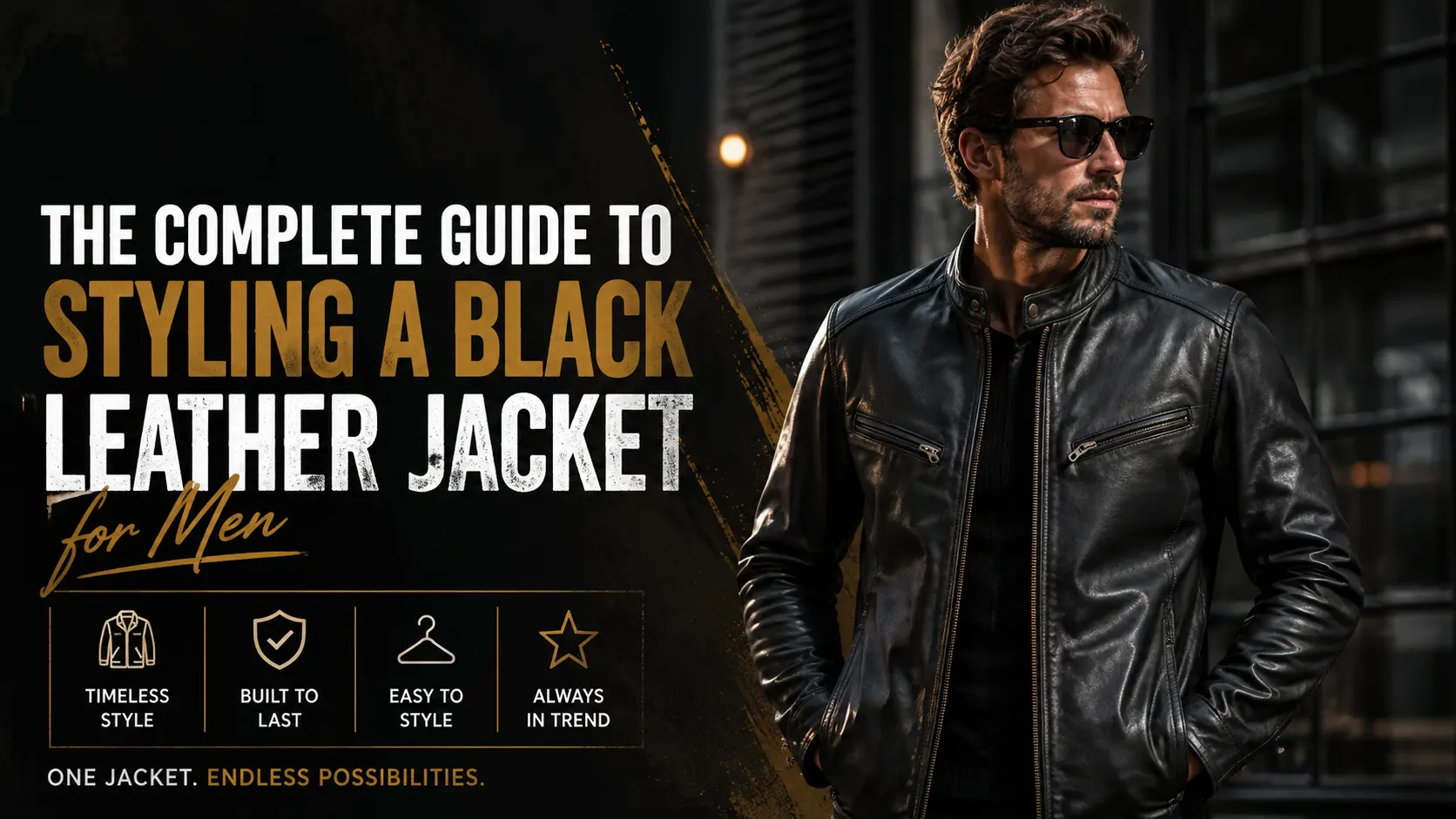 The Complete Guide to Styling a Black Leather Jacket for Men