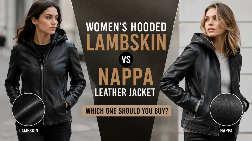 Women's Hooded Lambskin vs Nappa Leather Jacket: Which One Should You Buy?