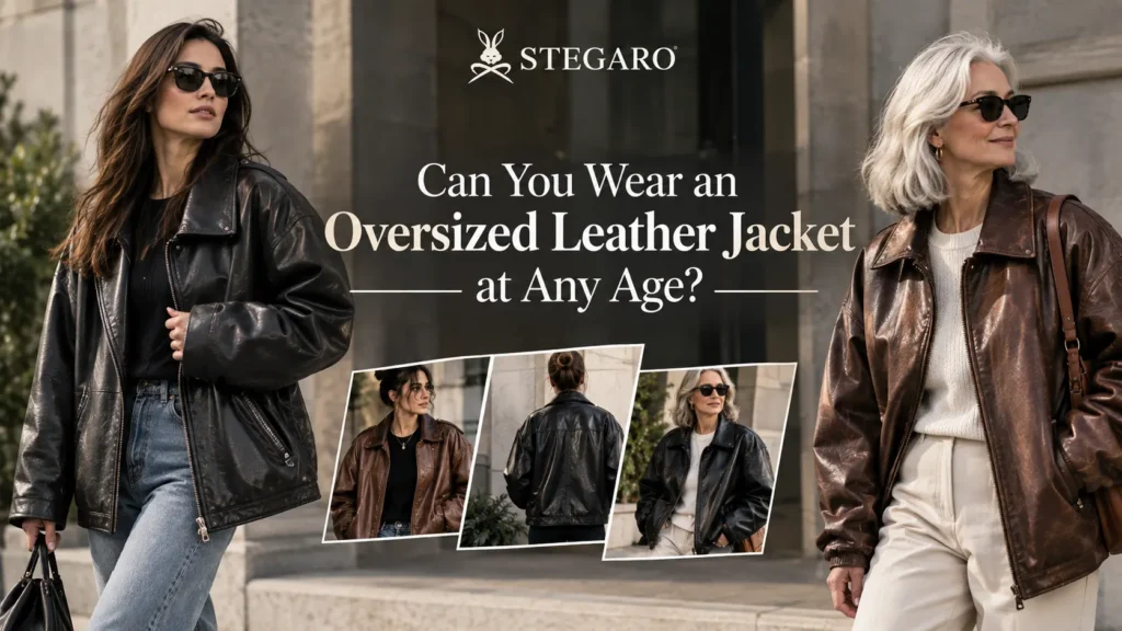 Can You Wear an Oversized Leather Jacket at Any Age?