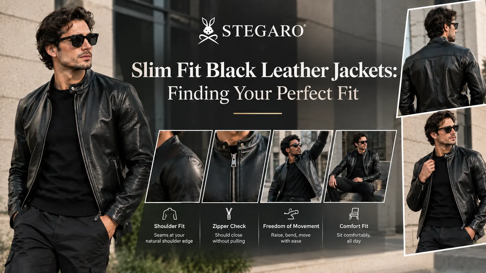 Slim Fit Black Leather Jackets: Finding Your Perfect Fit