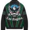 Mccarthy Stegaro Los Angeles Leather Zipper Jacket Back