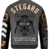 Stegaro Panther Perfect Killer Varsity Bomber Jacket Back