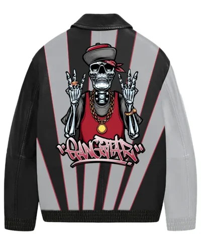 Stegaro Stylish Gangster Bomber Jacket Back