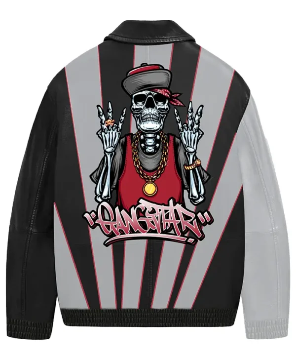 Stegaro Stylish Gangster Bomber Jacket Back