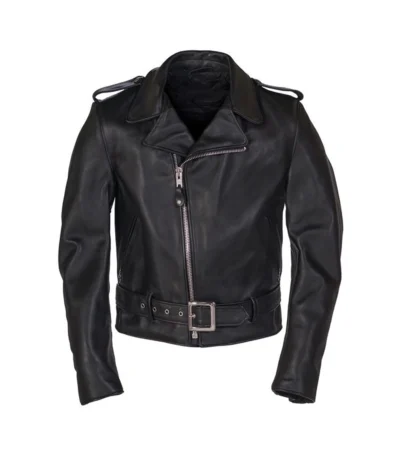 American Black Biker Motorcycle Leather Jackets