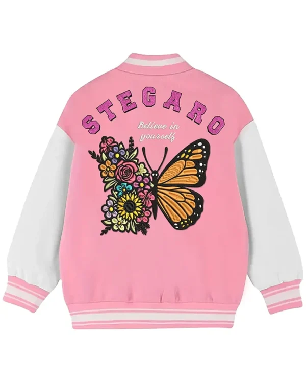 Blossom Varsity Jacket Back