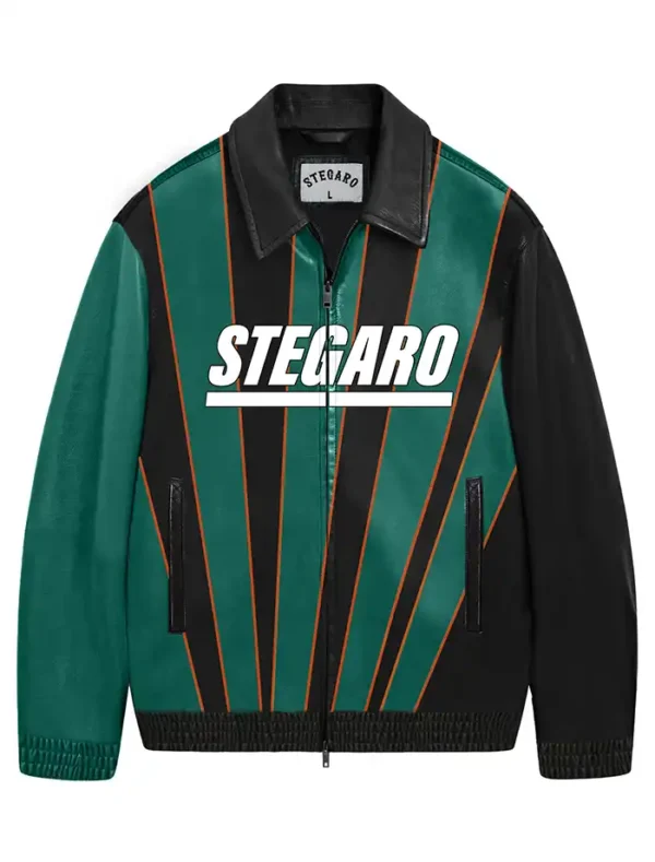 California Leather Bomber Jacket Back