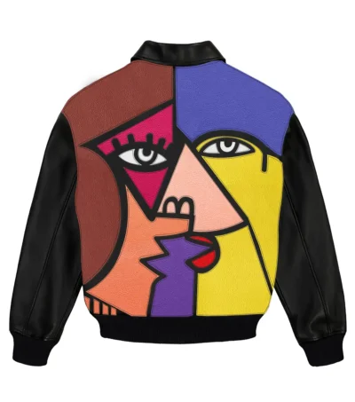 Cubism Leather Jacket Back