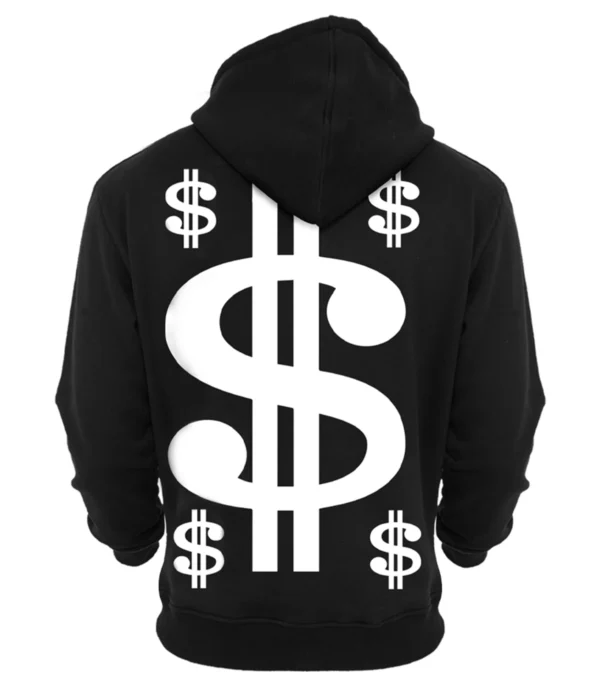 Dollar Black Hoodie Back