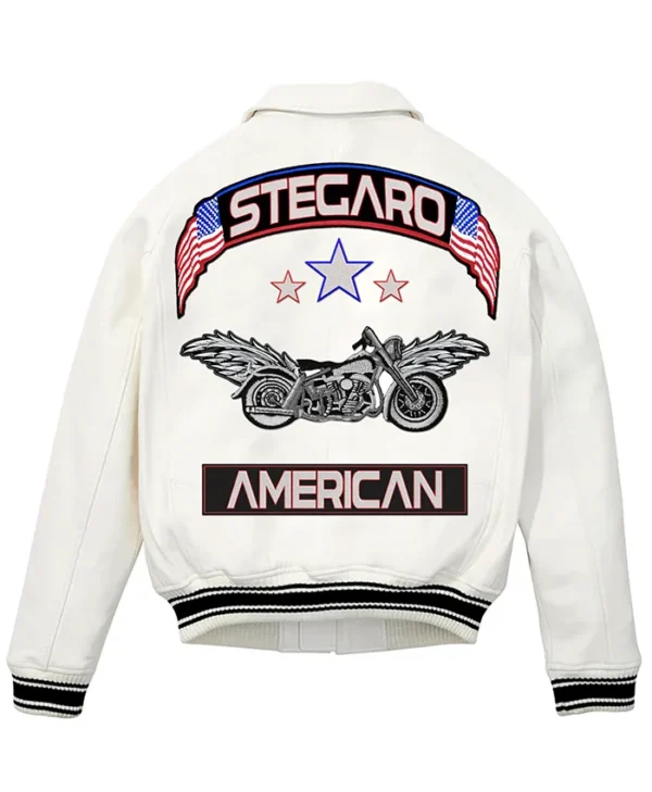Eagle Wings Harley Engine Biker Jacket Back