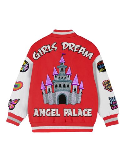 Girls Dream Varsity jacket Back scaled