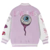 Love Eyes Varsity Jacket Back