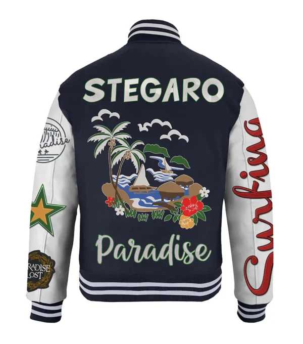 Paradise Varsity Jacket Back