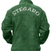 Sherpa Winter Green Fur Jacket Back