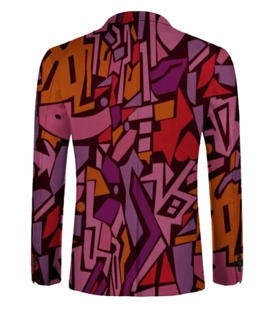 Abstract Edge Blazer Back