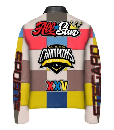 All Star National Champions League Leather Jacket Back