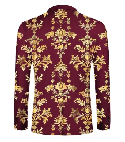 Golden Baroque Blazer Back