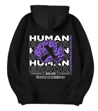 Human Error Hoodie Jacket Back