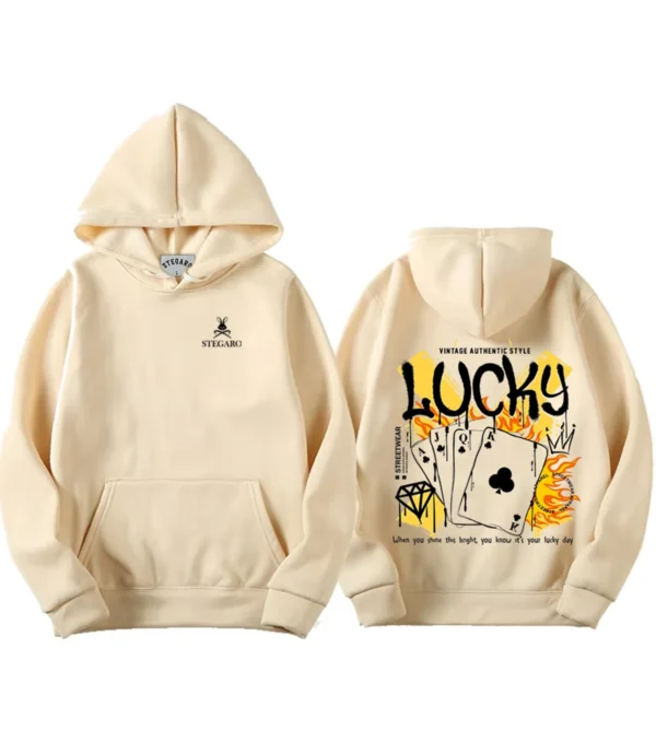 Lucky Card Hoodie Front