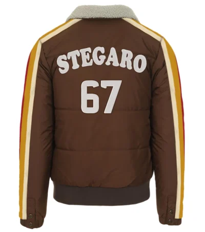 Puffer Bomber Jacket Back