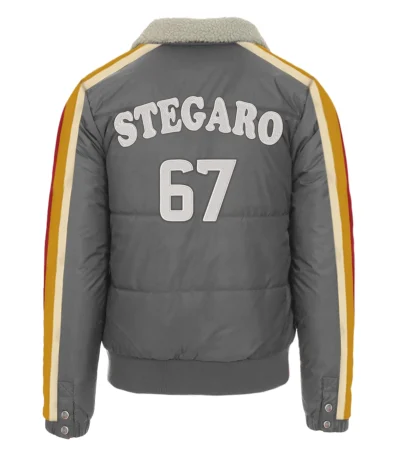 Puffer Bomber Jacket Back 7