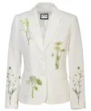 White Bloom Blazer