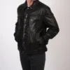 Buy Classic Black Leather Trucker Jacket