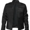 Classic Black Leather Café Racer Jackets
