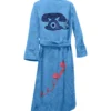 Classic Connection Blue Bathrobe Back
