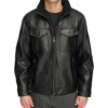 Classic Style Black Leather Jacket