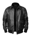 Classic Vintage Black Bomber Jacket